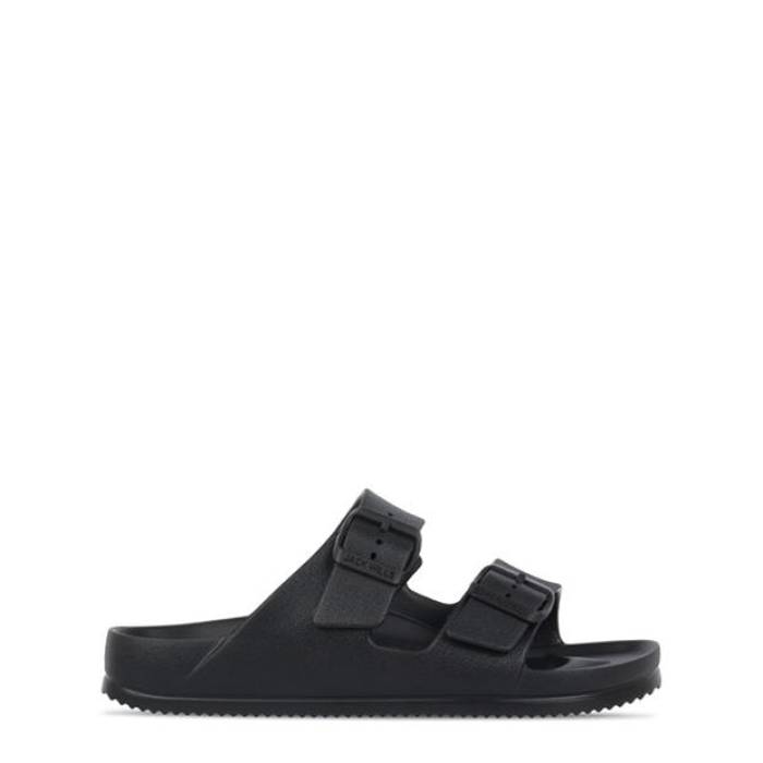 ジャック ウィルス Jack Wills 【 Two Strap Sandals Womens Women Black 】 ストラップ サンダル レディース レディース 黒色 ブラック