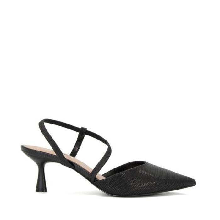 デューンロンドン Dune London 【 Women\u0027s Citrus Leather Heeled Mules Women Black 】 レディース なめし革 レディース 黒いこと 黒いこと