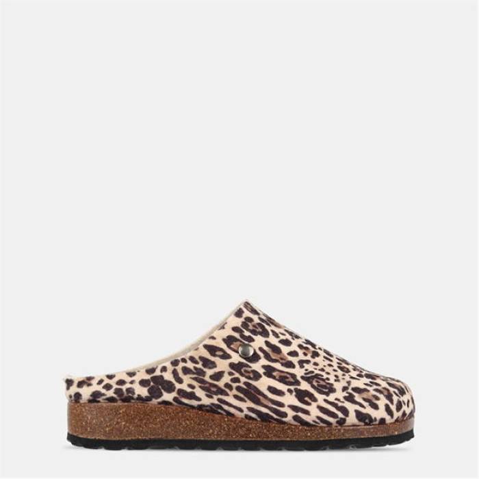 Biba 【 Women Mule Flat Sandals Women Leopard 】 レディース サンダル レディース ヒョウ柄 レオパード
