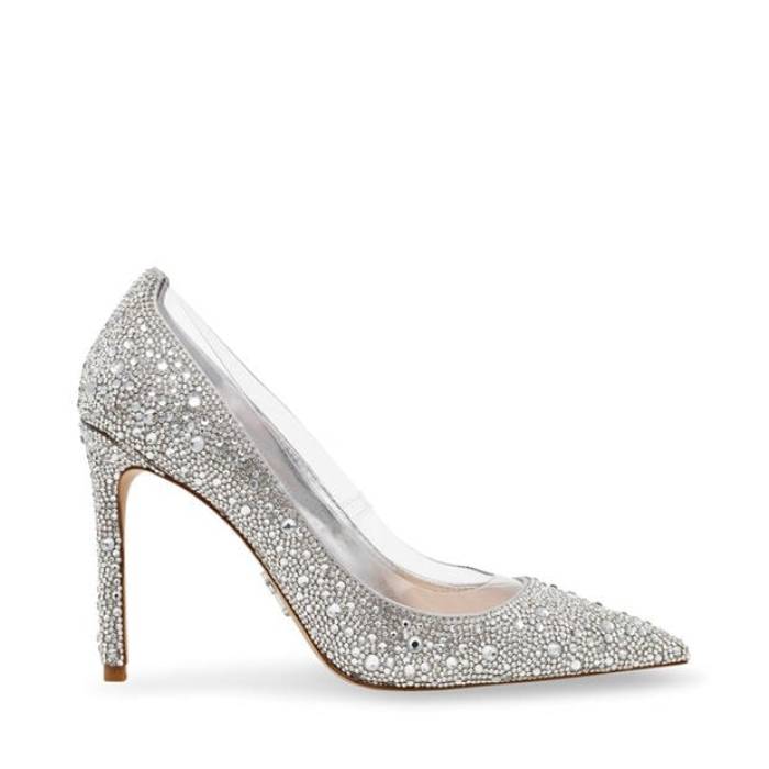 スティーブマデン Steve Madden 【 Women\u0027s Stiletto Court Shoes Women Crystal 】 レディース 厚地の外套 シューズ 運動すること靴 レディース