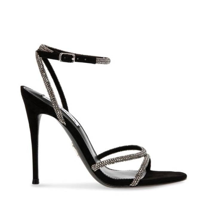 スティーブマデン Steve Madden 【 Women's Bryanna Heeled Sandals Women Black 】 レディース サンダル レディース 黒色 ブラック