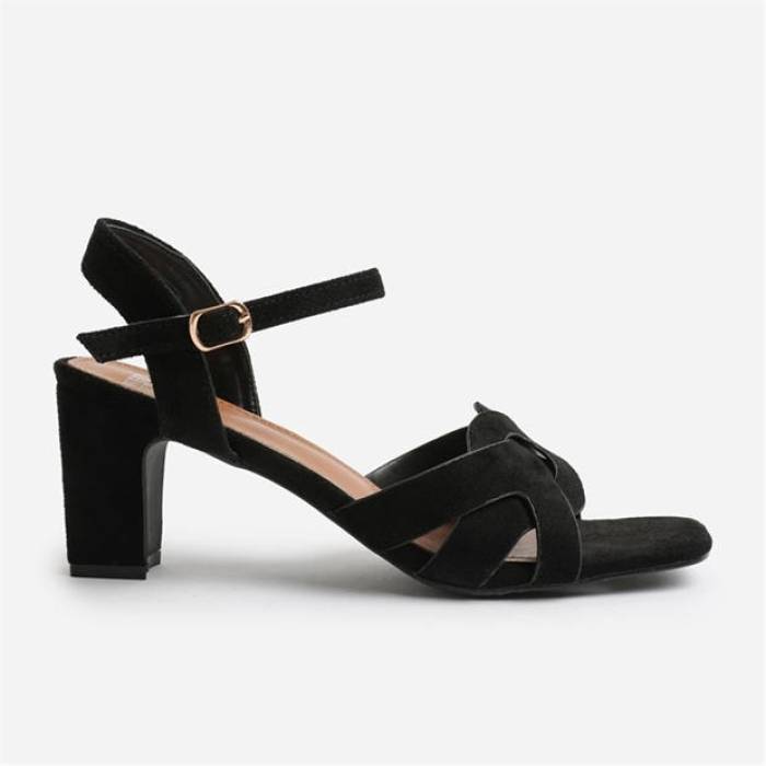 Wheres That From 【 Women's Block Heel Court Shoes Women Black 】 レディース ヒール コート シューズ 運動靴 レディース 黒色 ブラック