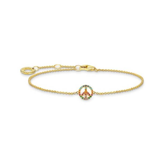 Thomas Sabo 【 Women's Peace Symbol Chain Bracelet Women Multi 】 レディース ブレスレット レディース 20,100円