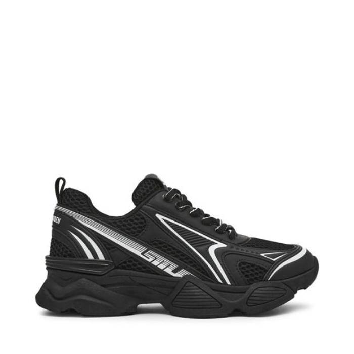スティーブマデン Steve Madden 【 Women\u0027s Heritage Low-Top Trainers Women Black Mutli 】 レディース シューズ スニーカー レディース 黒いこと 黒いこと