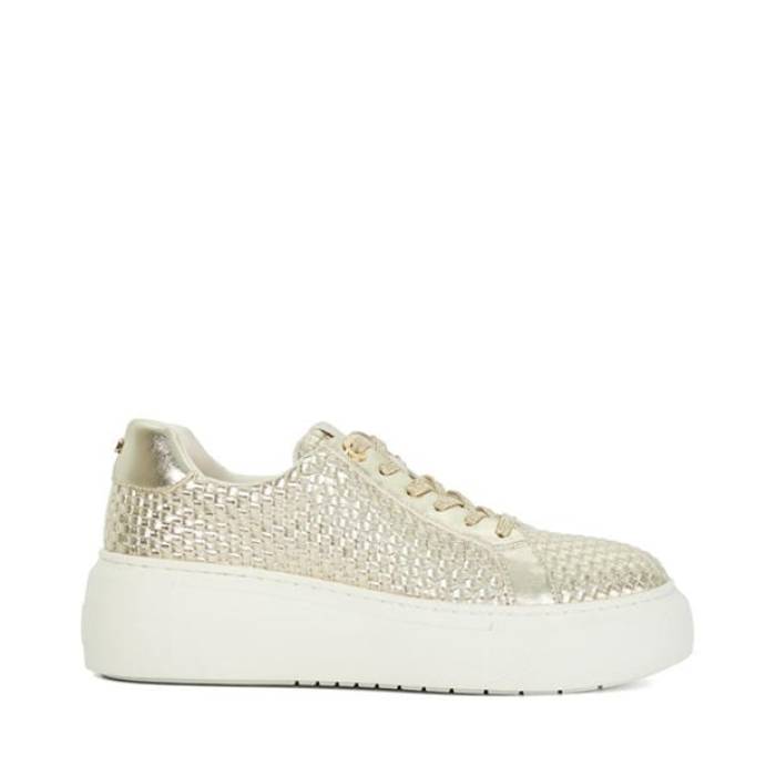 デューンロンドン Dune London 【 Women\u0027s Estrids Platform Trainers Women Gold 】 レディース シューズ スニーカー レディース ゴールド