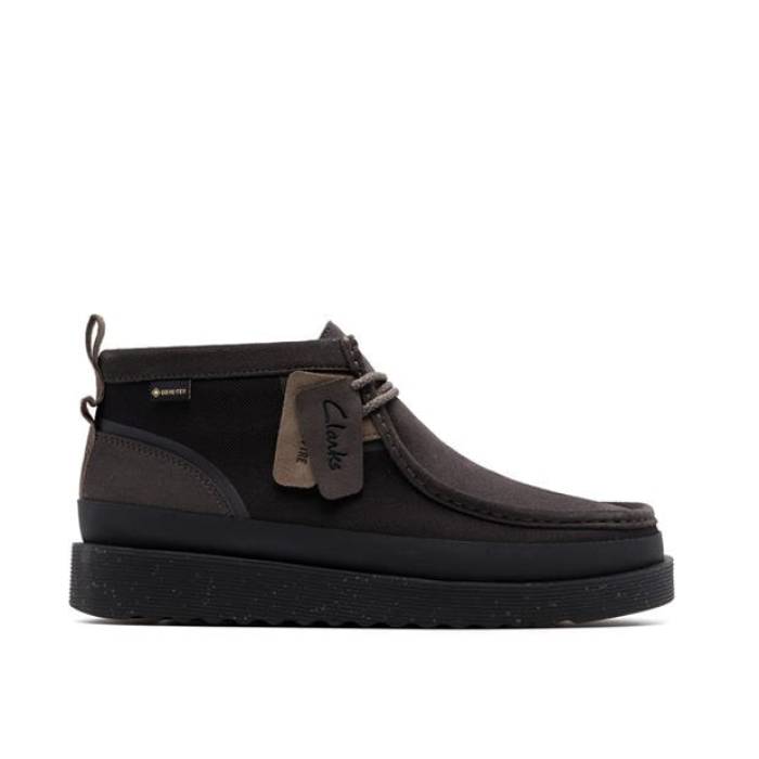 クラークス Clarks 【 Wallabee Chukka Boots Men Black Combi 】 チャッカ ブーツ メンズ 黒いこと 黒いこと