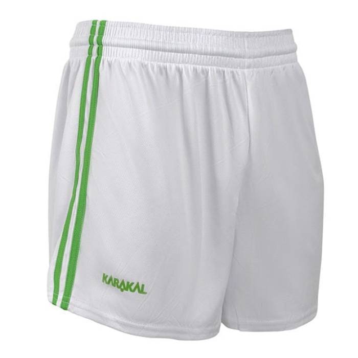 Karakal 【 Gaelic Shorts Senior Men White/Green 】 ショーツ シニア メンズ 白色 ホワイト green 緑・グリーン｜スニケス