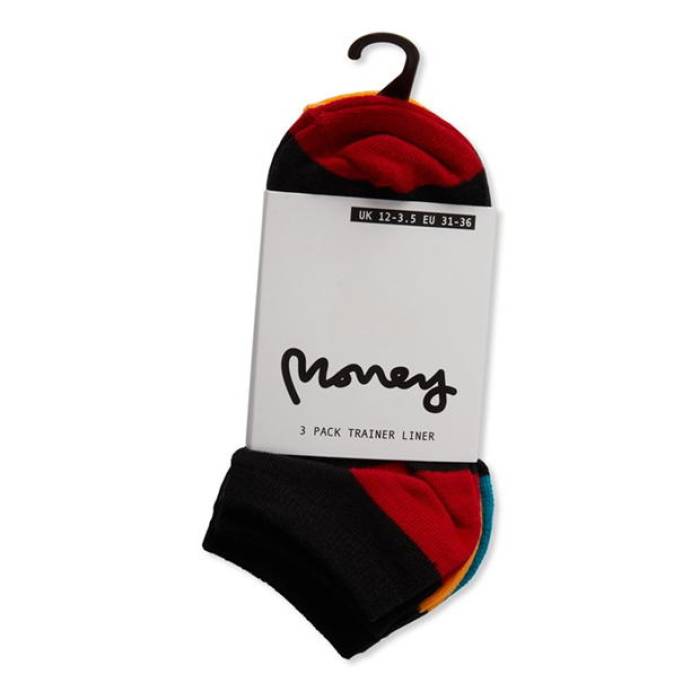 Money 【 Senora Pack Trainers Socks Kids Black 】 シューズ スニーカー ソックス・靴下 ジュニア キッズ 黒色 ブラック