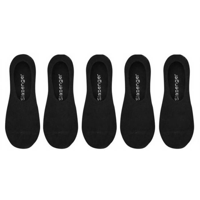 Slazenger 【 5 Pack Invisible Socks Mens Men Black 】 ソックス・靴下 メンズ メンズ 黒色 ブラック