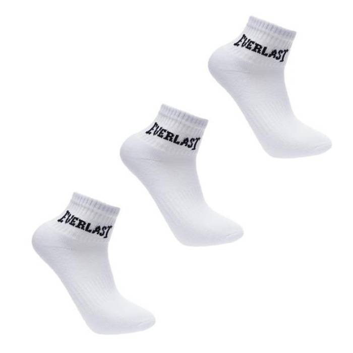 Everlast 【 Quarter Socks 3 Pack Childrens Kids White 】 ソックス・靴下 ジュニア キッズ 白色 ホワイト