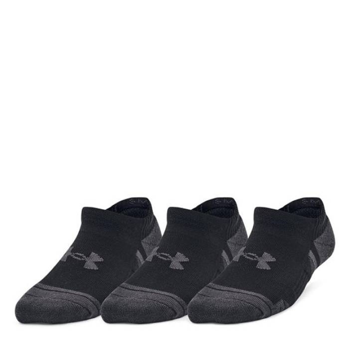 アンダーアーマー Under Armour 【 Armour Ua Performance Tech 3-Pack No Show Socks Kids' Kids Black 】 パフォーマンス テック 3個入 ソックス・靴下 ジュニア キッズ 黒色 ブラック|スニケス