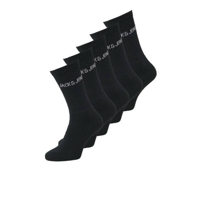 Jack And Jones 【 Regen 5-Pack Socks Childens Kids Black 】 5個入 ソックス・靴下 ジュニア キッズ 黒色 ブラック