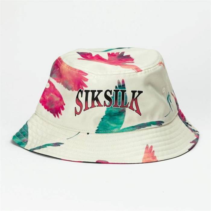 シックシルク Siksilk 【 Bucket Hat Men Black/Ecru 】 バケットハット メンズ 黒色 ブラック