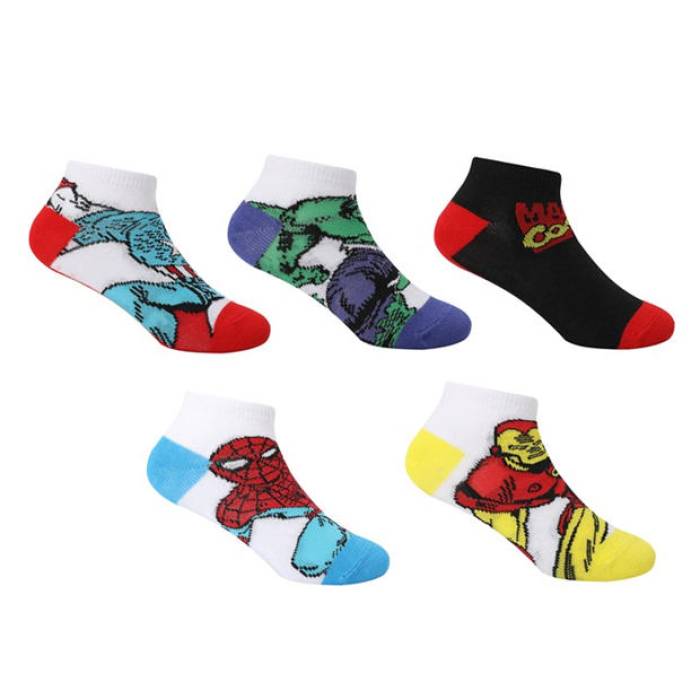 Character 【 Trainer Sock 5Pk Infant Kids Marvel 】 調教師 御坊っちゃん キッズ 靴下・レッグウェア-キッズ・ベビー・マタニティ-靴下