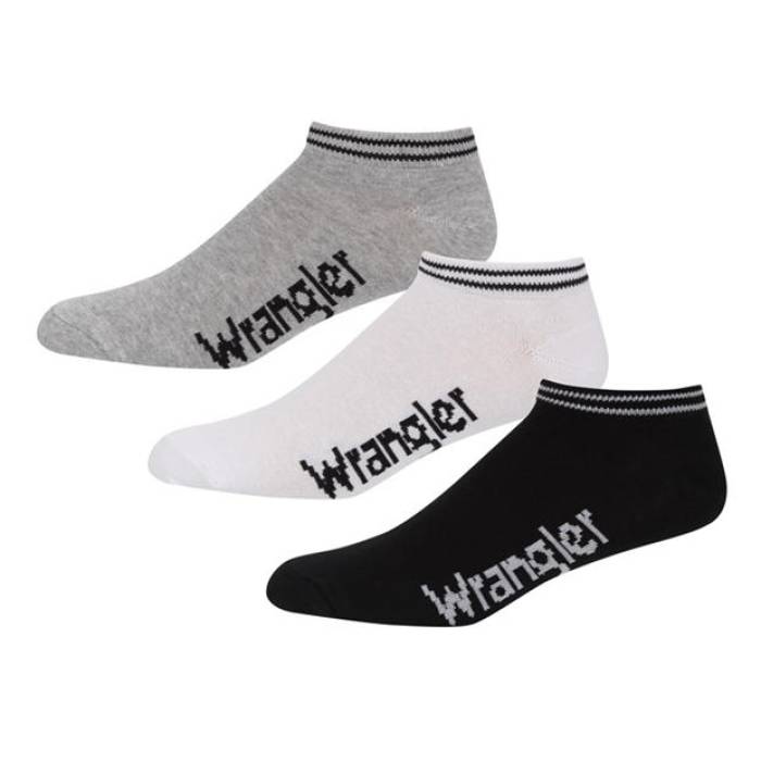 ラングラー Wrangler 【 Duffy Invisible Socks Men Blk/White/Grey 】 ソックス・靴下 メンズ 白色 ホワイト 灰色 グレー