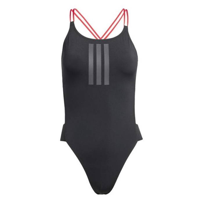 アディダス Adidas 【 Ripstream 3-Stripes X-Back Swimsuit Women Black 】 水泳着 レディース 黒いこと 黒いこと