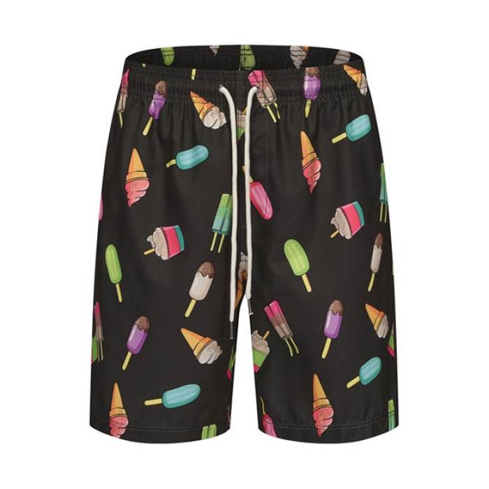 Hot Tuna 【 All Over Print Swim Shorts Men Black 】 ショーツ メンズ 黒色 ブラック