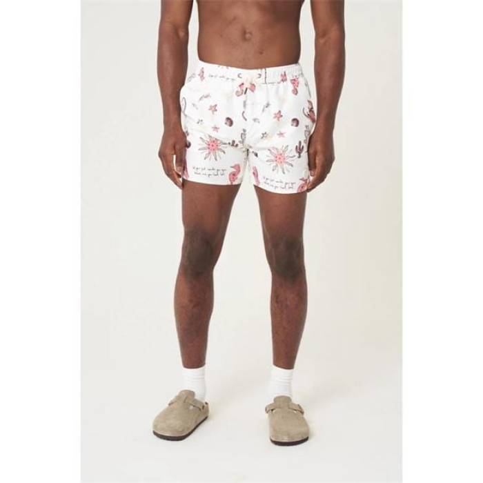 ネイティブユース Native Youth 【 Print Swim Shorts Men Yellow 】 ショーツ メンズ yellow 黄色・イエロー