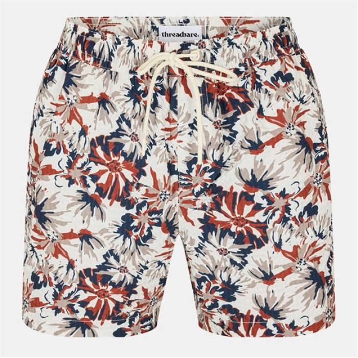 Threadbare 【 Swim Shorts Men Cream 】 スイムショーツ 水着 メンズ クリーム