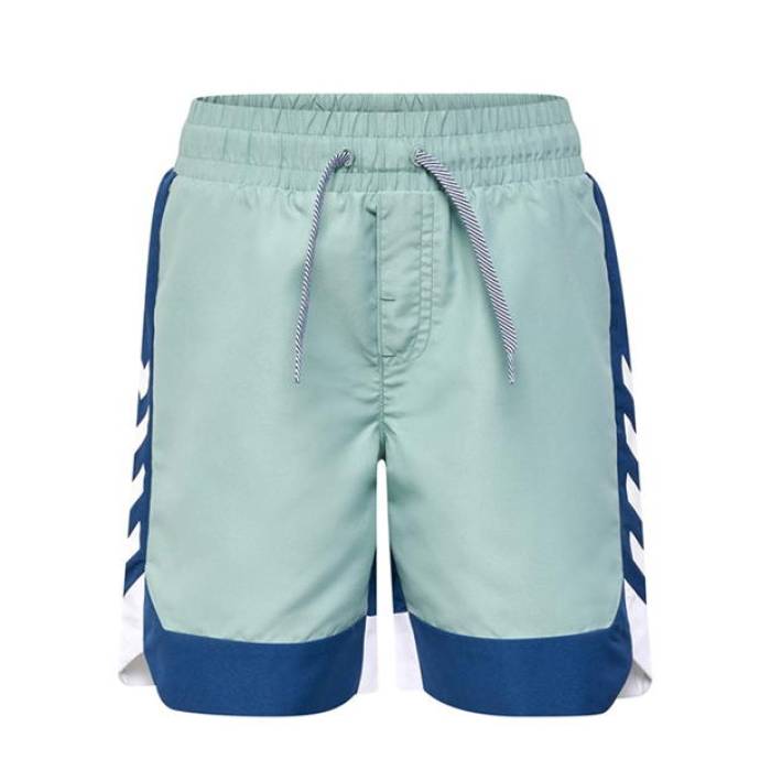 ヒュンメル Hummel 【 Dive Board Swimming Trunks Kids Blue Surf 】 お坊っちゃん キッズ 青碧 青碧