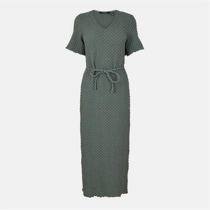 ヴェロモーダ Vero Moda 【 Bubble V A-Line Dress Women Balsam Green 】 バブル ドレス レディース green 緑・グリーン｜スニケス