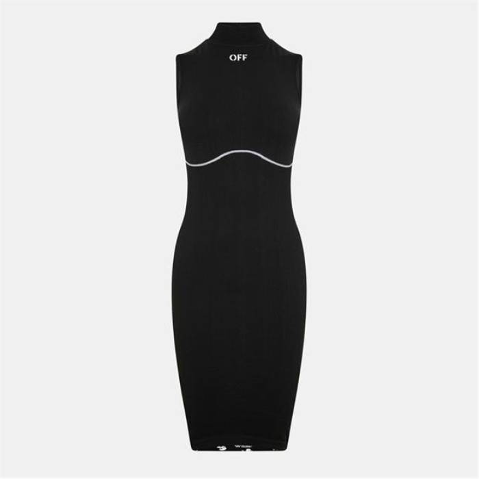 Off White 【 Women's T-Shirt Dress Women Black/White 】 レディース Tシャツ ドレス レディース 黒色 ブラック 白色 ホワイト 32,305円