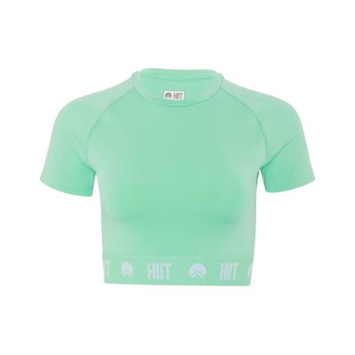 Hiit 【 Essential Crop Top Women Mint 】 Crop クロップ レディース