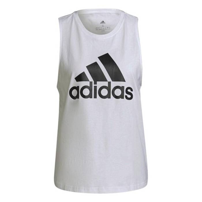アディダス Adidas 【 Essentials Big Logo Tank Top Womens Women White/Black 】 ロゴ タンクトップ レディース レディース 白色 ホワイト 黒色 ブラック｜スニケス