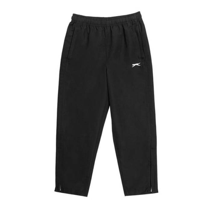 Slazenger 【 Junior Boys Active Woven Track Pants Kids Black 】 Woven ウーブン トラック ジュニア キッズ 黒色 ブラック｜スニケス