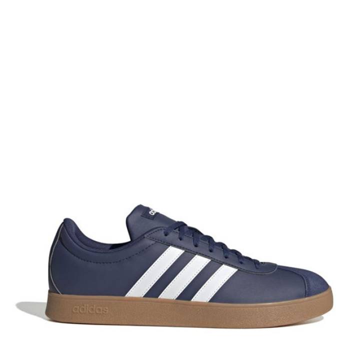 アディダス Adidas 【 Vl Court Base Shoes Men Blu/White/Gm 】 厚地の外套 シューズ 運動すること靴 メンズ 白いこと 白いこと