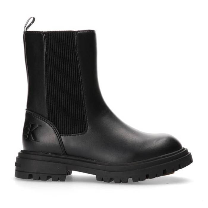 カルバンクライン デニム Calvin Klein Jeans 【 Chelsea Boots Juniors Kids Black 】 ブーツ お坊っちゃん キッズ 黒いこと 黒いこと