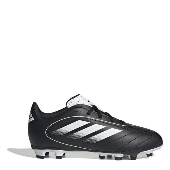 アディダス Adidas 【 Goletto Viii Juniors Firm Ground Football Boots Kids Black/White 】 フットボール ブーツ ジュニア キッズ 黒色 ブラック 白色 ホワイト｜スニケス