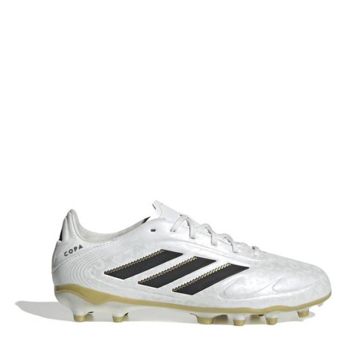 アディダス Adidas 【 Copa Pure 3 League Juniors Firm Ground Football Boots Kids White/Blk/Gold 】 ピュア フットボール ブーツ ジュニア キッズ 白色 ホワイト ゴールド