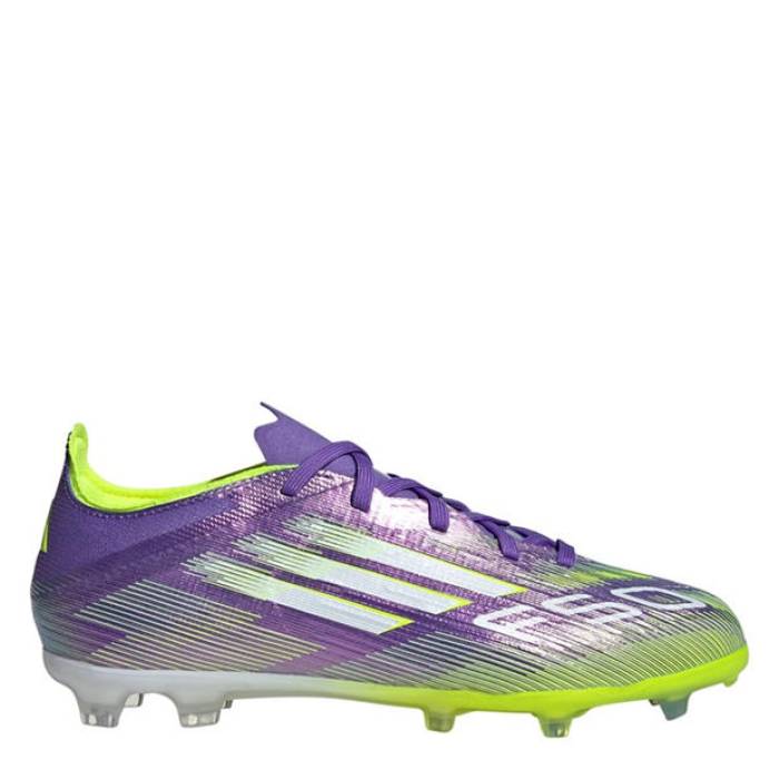 アディダス Adidas 【 F50 Elite Juniors Firm Ground Football Boots Kids Purple/White 】 エリート フットボール ブーツ ジュニア キッズ Purple 紫・パープル 白色 ホワイト