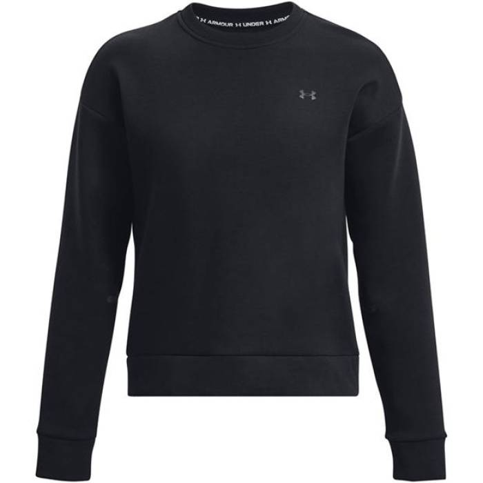 アンダーアーマー Under Armour 【 Crew Sweatshirt Women Black 】 クルー スウェット トレーナー レディース 黒色 ブラック