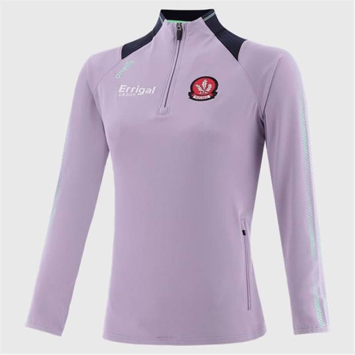 Oneills 【 Derry Dynamo Half Zip Top Ladies Women Pur/Mne/Grn 】 ダイナモ ハーフ レディース