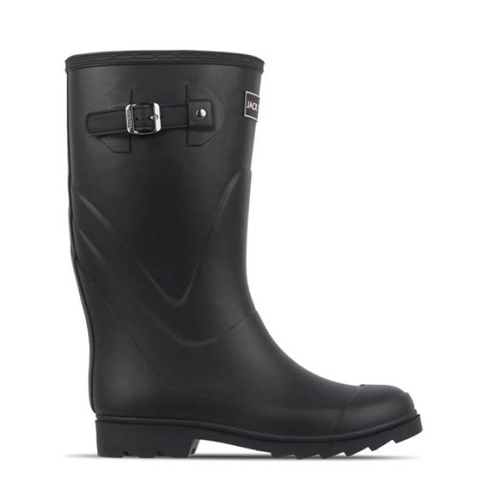 ジャック ウィルス Jack Wills 【 Tall Wellies Women Black 】 レディース 黒色 ブラック