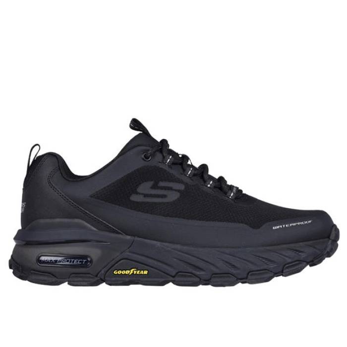 スケッチャーズ Skechers 【 Max Protect - Fast Track Walking Shoes Men Black 】 マックス ファ同盟罷工 貨物自動車 シューズ 運動すること靴 メンズ 黒いこと 黒いこと