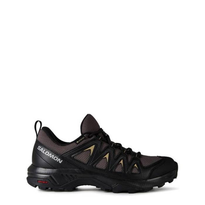 サロモン Salomon 【 X Braze Gtx Hiking Shoe Mens Men Phantom/Black 】 メンズ メンズ 黒いこと 黒いこと
