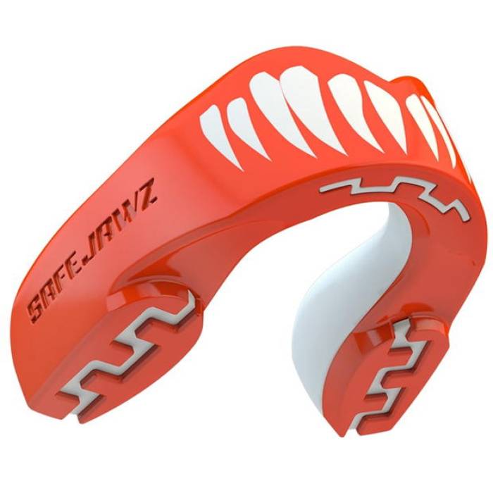 Safejawz 【 Extro Series Viper Sports Mouthguard Unisex Red/White 】 続きもの ユニ一発やる Red 赤・赤いこと 白いこと 白いこと