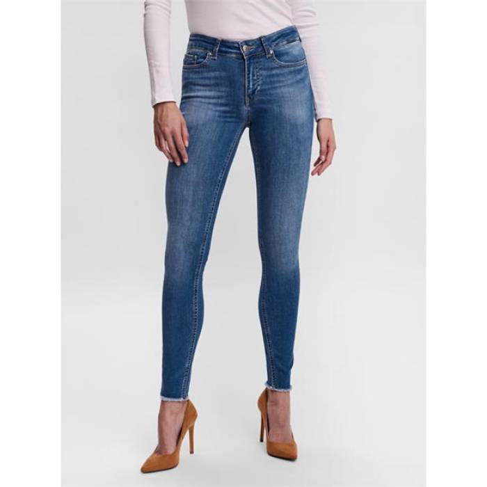 ヴェロモーダ Vero Moda 【 Women\u0027s Skinny Jeans Women Mid Blue Denim 】 レディース スキニー デニム レディース ミッド 青味 青み ジーンズ