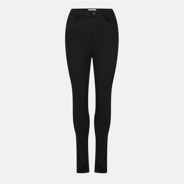 ジャック ウィルス Jack Wills 【 Toni Skinny High Rise Jeans Women Solid Black 】 スキニー ハイ ライズ ジーンズ レディース ソリッド 黒色 ブラック