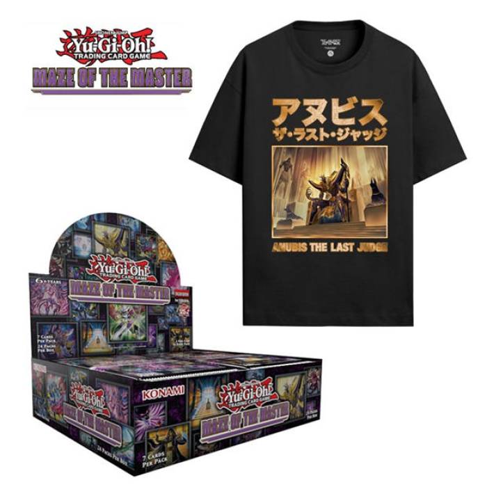 Yu-Gi-Oh 【 Maze Of The Master Display + T-Shirt - Game Exclusive Unisex Display 】 メイズ Tシャツ Game ゲーム ユニセックス