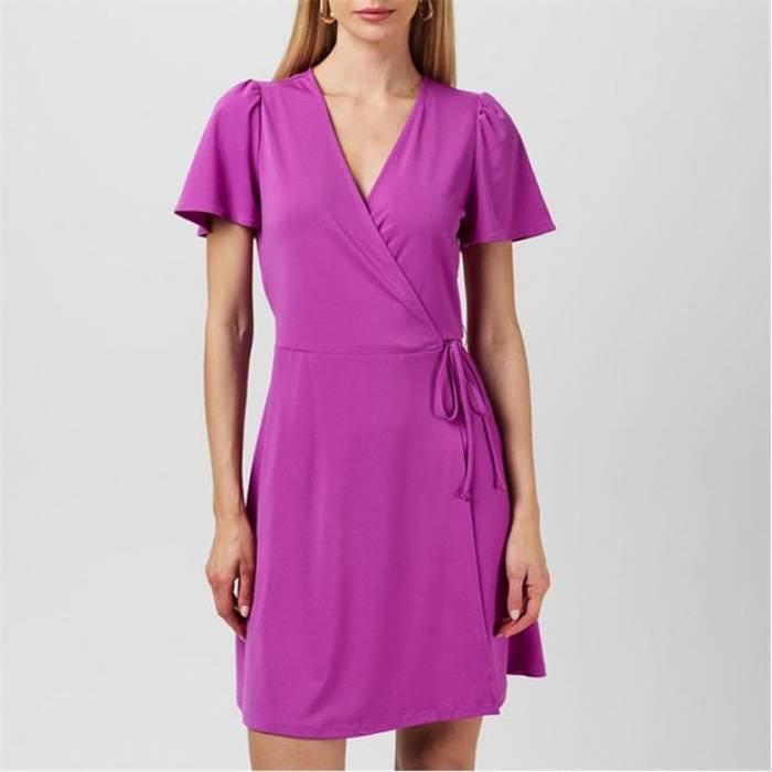 離宮 Vila 【 Women\u0027s Borneo Wrap Dress Women Cattleya Orchid 】 レディース wrap 一回り 御召しもの レディース