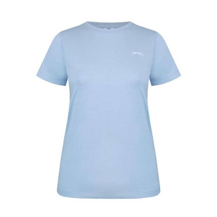 Slazenger 【 Neck Tee Womens Women Light Blue 】 ティーシャツ レディース レディース 青碧 青碧