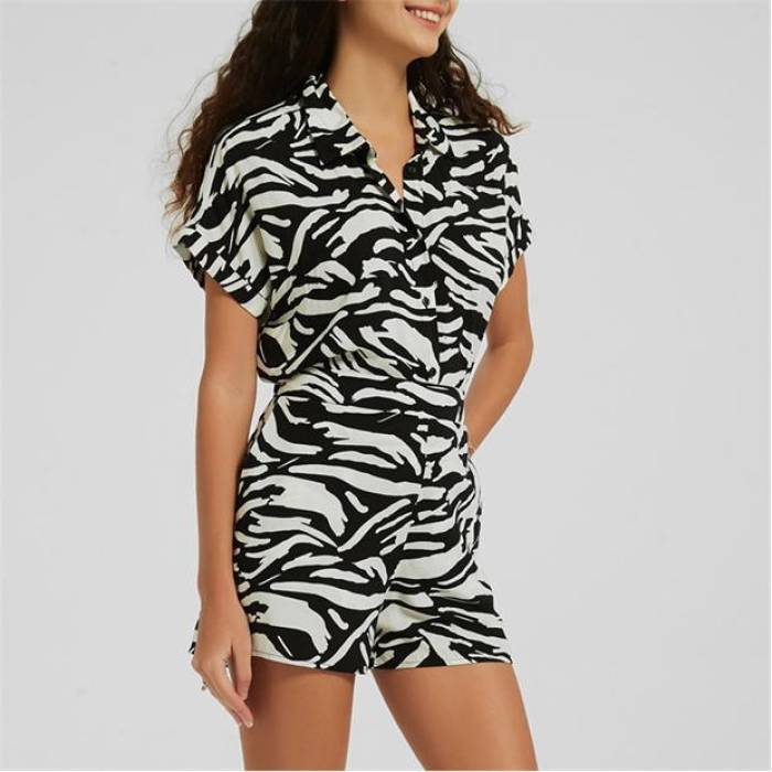 Be You 【 Print Shirt Women Zebra Print 】 レディース