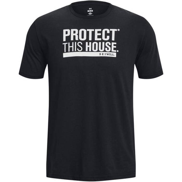 アンダーアーマー Under Armour 【 Protect This House Short-Sleeve Performance Gym Top Men Black 】 パフォーマンス メンズ 黒色 ブラック