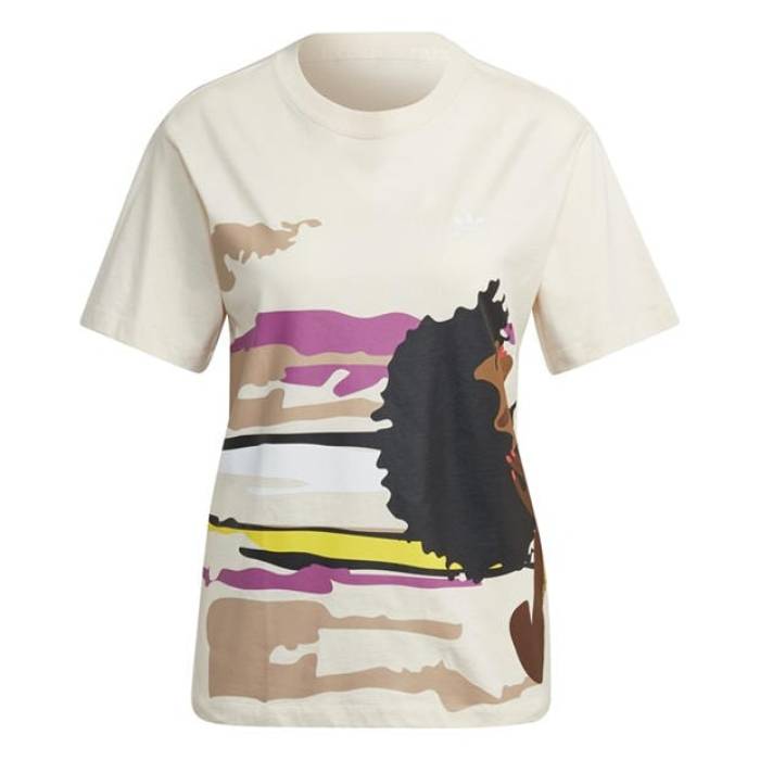 アディダス Adidas Originals 【 X Thebe Magugu Regular T-Shirt Womens Women Multi 】 Tシャツ レディース レディース