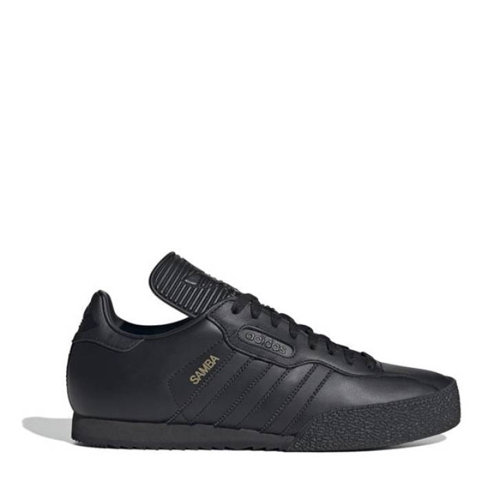 アディダス Adidas 【 Samba Super Low-Top Trainers Kids Black/Gold 】 サンバ シューズ スニーカー 御坊っちゃん キッズ 黒いこと 黒いこと ゴールド