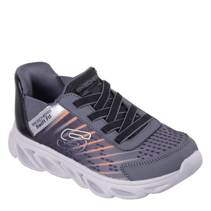 スケッチャーズ Skechers 【 Flex Glide Jn99 Kids Black/Charcoal 】 グライド ジュニア キッズ 黒色 ブラック チャコール